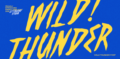 Wild Thunder Font Poster 1