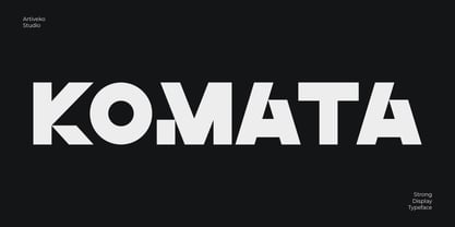 Komata Font Poster 1