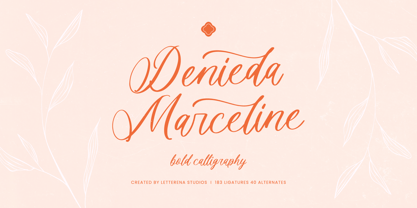 Denieda Marceline Font Poster 1