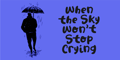 Rainy Weather Font Poster 2