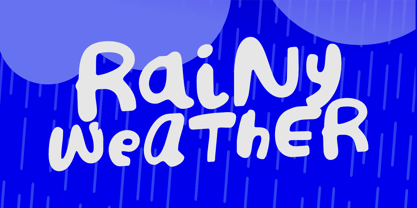 Rainy Weather Font Poster 1