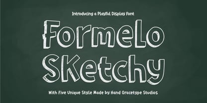 Formelo Sketchy Double Font Poster 1