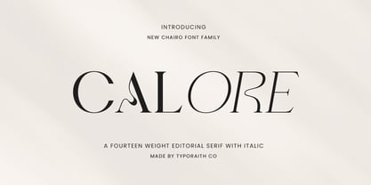 Calore Serif Font Poster 1
