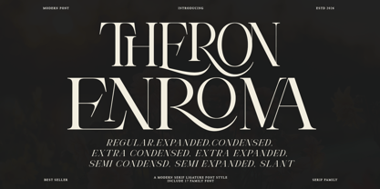 Theron Enroma Font Poster 1