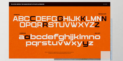 TBJ Ultra Centric Font Poster 4