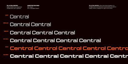 TBJ Ultra Centric Font Poster 2
