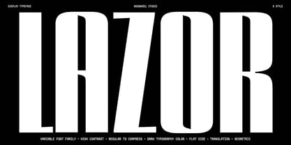 GW Lazor Font Poster 1