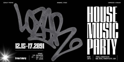 GW Lazor Font Poster 7