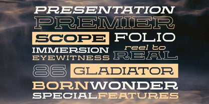 Proscenium Slab Font Poster 11