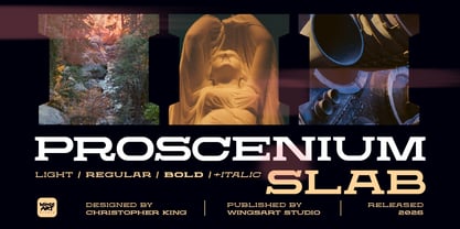 Proscenium Slab Font Poster 1