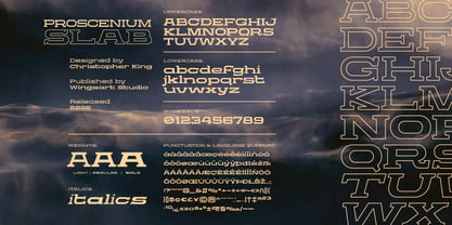 Proscenium Slab Font Poster 3