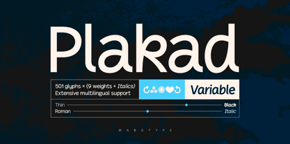 Plakad Font Poster 1