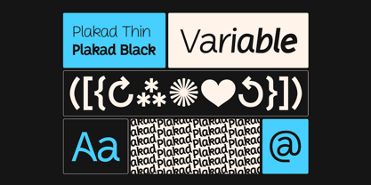 Plakad Font Poster 3