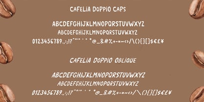 Cafelia Doppio Font Duo Font Poster 5