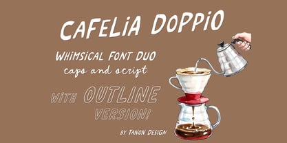 Cafelia Doppio Font Duo Font Poster 1