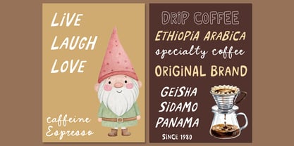 Cafelia Doppio Font Duo Font Poster 2