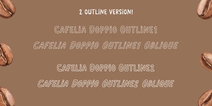 Cafelia Doppio Font Duo Font Poster 7