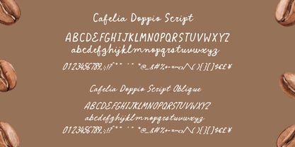 Cafelia Doppio Font Duo Font Poster 6