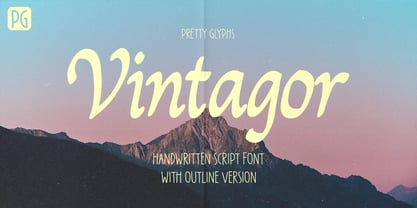 PG Vintagor Font Poster 1