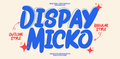 Dispay Micko Font Poster 1