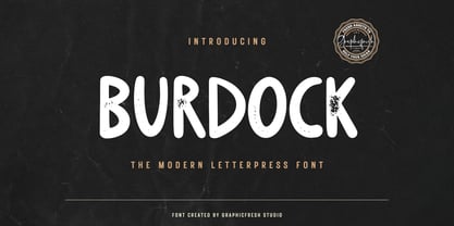 Burdock Font Poster 1