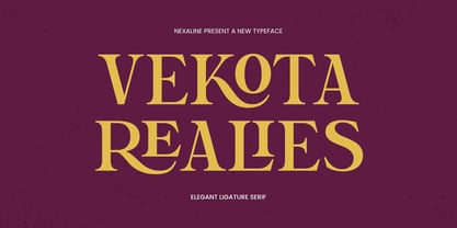Vekota Realies Font Poster 1