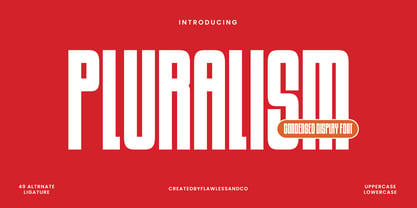 Pluralism Font Poster 1