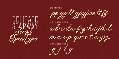 Delicate Starway Font Poster 9