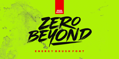 Zero Beyond Font Poster 1