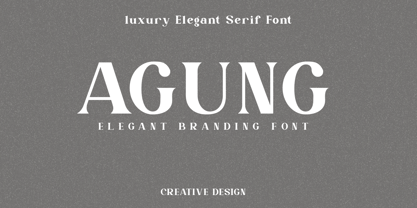 Agung Font Poster 1