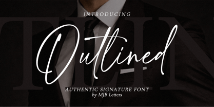 Outlined Font Poster 1