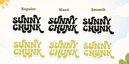 Sunny Chunk Font Poster 7