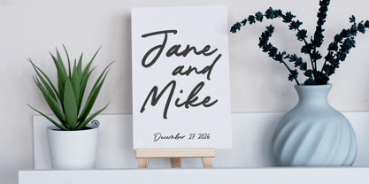 Silent Autograph Font Poster 2