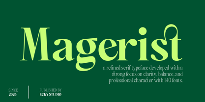 Magerist Font Poster 1