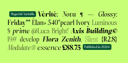 Magerist Font Poster 10