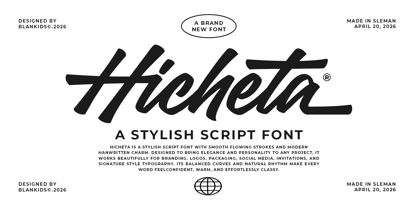 Hicheta Font Poster 12