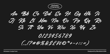 Hicheta Font Poster 10