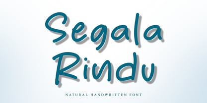 Segala Rindu Font Poster 1
