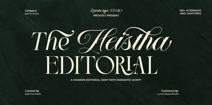 The Heistha Editorial Font Duo Font Poster 1