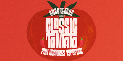 Classic tomato Font Poster 1
