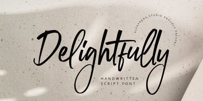 Delightfully Font Poster 1
