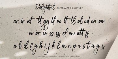 Delightfully Font Poster 10