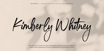Delightfully Font Poster 5