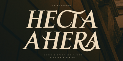 Hecta Ahera Font Poster 1