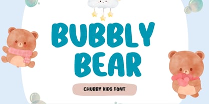 Bubbly Bear Font Poster 1