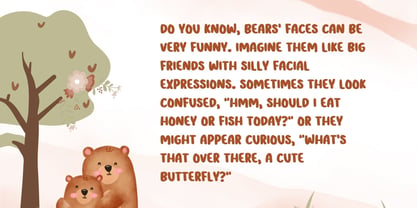 Bubbly Bear Font Poster 2