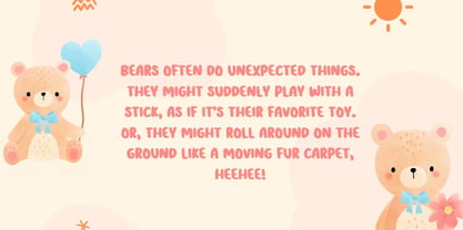 Bubbly Bear Font Poster 3