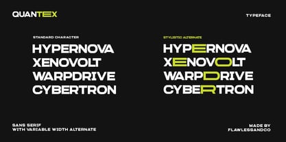 Quantex Font Poster 3