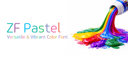 ZFpastel Font Poster 1