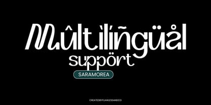 Saramorea Font Poster 10